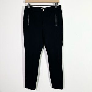 Anthropologie The Essential Slim High Rise Black Cropped Pants